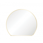 Sunrise Brushed Gold Round Framed Mirror
